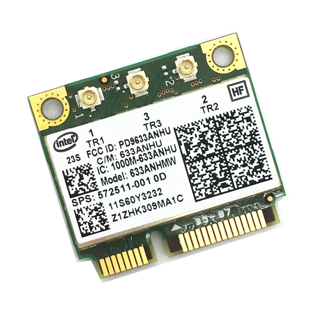 For Ultimate-N Intel 6300 633ANHMW 6300AGN half Mini PCI-E 2.4G/5GHZ Wireless card for X230 X220 T410 T420 FRU 60Y3233