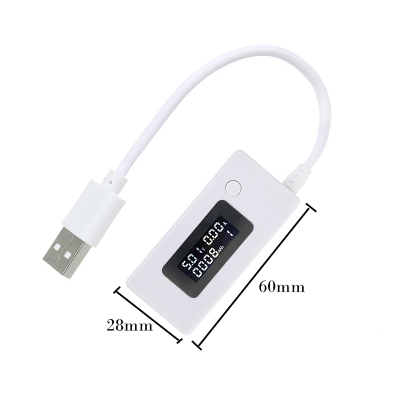 Usb Tester Medidor De Corriente De Voltaje Portátil Arts Cargador Móvil Capacidad Detector Monitor Voltímetro Amperímetro