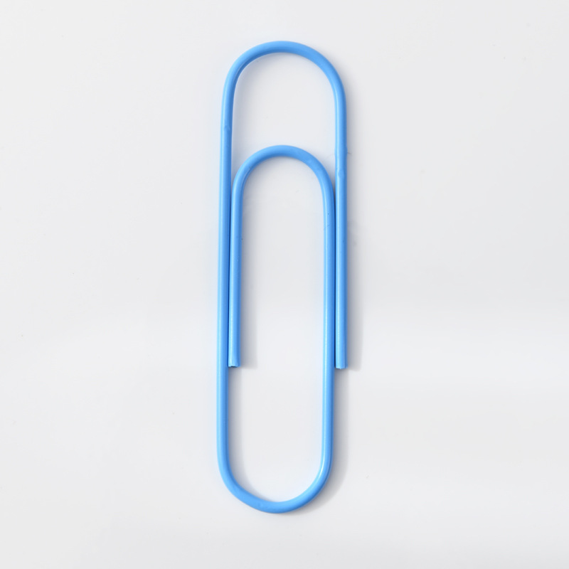 6 szt. Bardzo duży spinacz robić papieru 10 cm 4 cale różne kolory landara duże spinacze biurowe, gigantyczne duże spinacze robić dokumentów dziennika: Niebieski