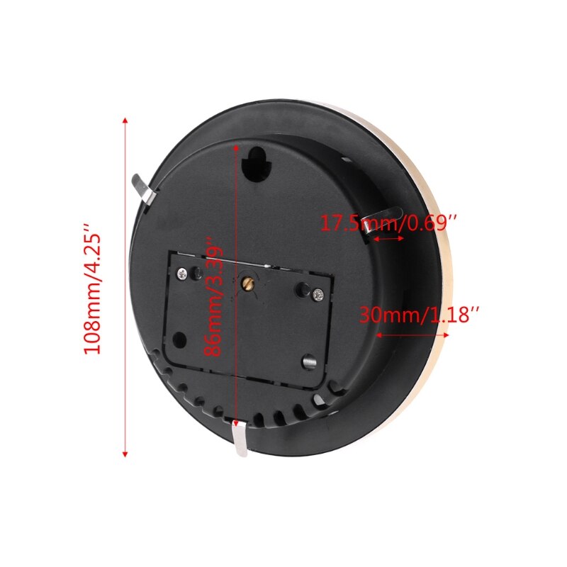 108mm Wall Mounted Barometer Perspective Round Dial Air Weather Station mmHg/hPa