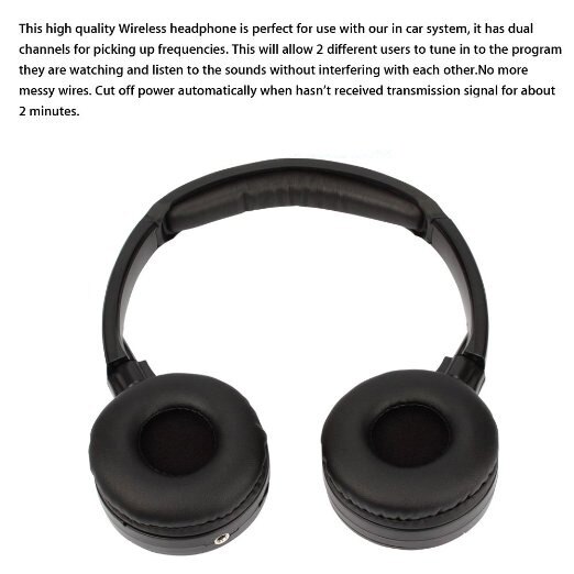 IR Infrared Wireless headphone Stereo Foldable Car Headset Earphone Indoor Outdoor Music Headphones TV headphone 2 headphones