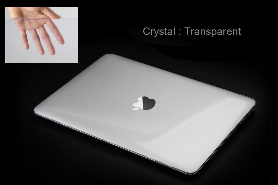 For Apple macbook 12 inch Model A1534, ZVRUA ULTRA THIN Matte / Crystal laptop Case + Transparent keyboard cover