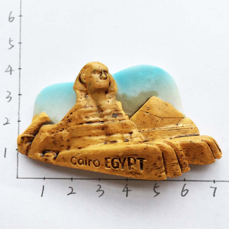 Egyptiske indretningsmagneter til kunsthåndværk 3d harpiks egypten turist køleskabsmagnet souvenir køkkentilbehør dekoration hjem: 12
