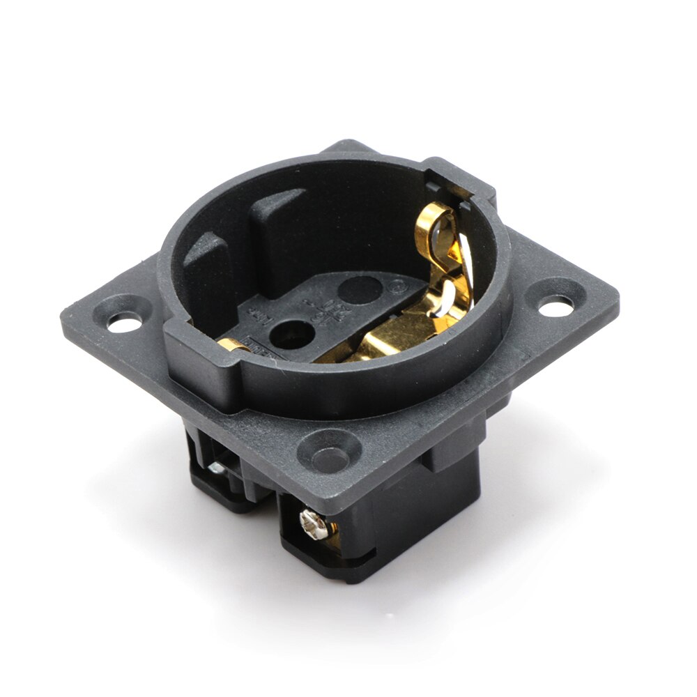 YTER FI-E30 Electrical Plug - Pure Copper Schuko Socket - Gold Plated - 15A Rated Current