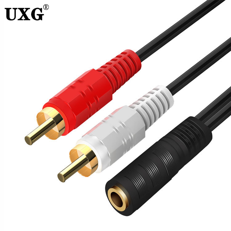 RCA Cable Jack 3.5 To RCA Audio Cable 3.5mm Jack To 2RCA Male Splitter Aux Cable For TV PC Amplifier DVD Speaker Wire 0.1m 3m 5m