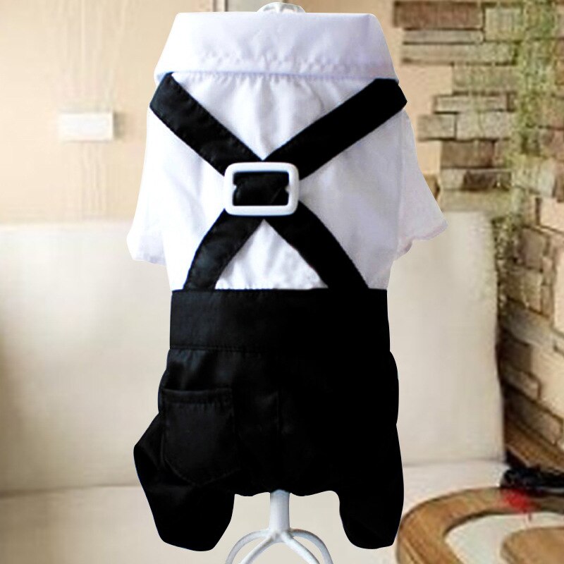 Dog Wedding Suit Boy Dog Clothes Male Dog Clothing Jumpsuit Bowtie Tuxedo Yorkie Poodle Bichon Pomeranian Schnauzer Costume Coat