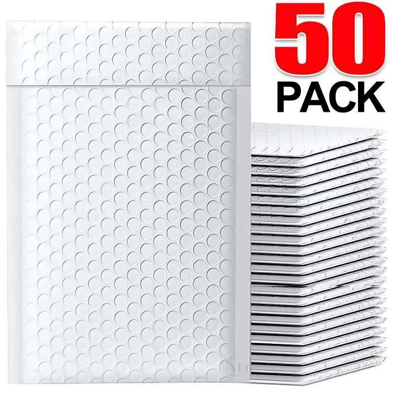 10-50 Stuks Multi-Size Witte Bubble Enveloppen Zak Dikker Waterdicht Schuim Bubble Envelop Zakken Zelfzegel Verpakking Zakken
