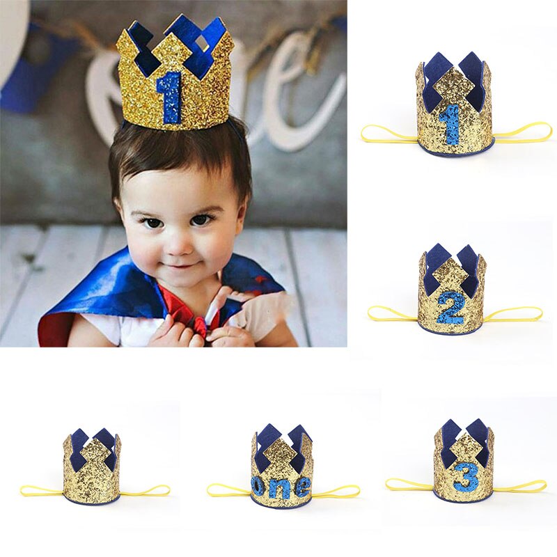 One Year Birthday Hat Tie 1st Birthday Banner Kids Happy Birthday Banner 1 One Year First Birthday Boy Baby Shower