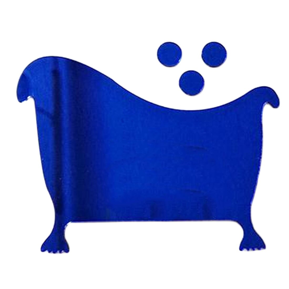 3D Acryl Badkamer Spiegel Stickers Vrouw & Man Wc Teken Spiegel Muursticker Home Hotel Washroom Deur Teken Spiegel Sticker: C Blue