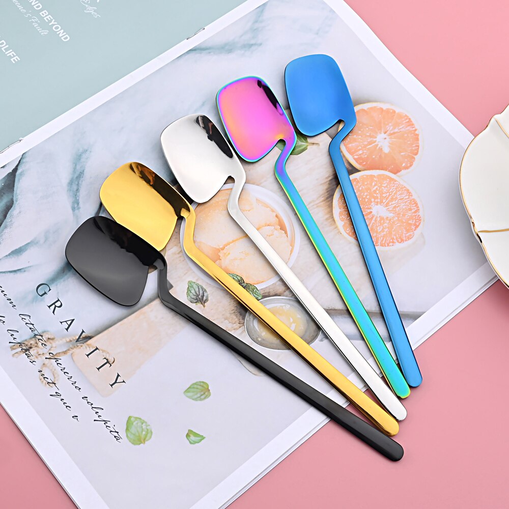 Stainless Steel Cutlery Silverware Forks Spoons Knives Dinnerware Sets Dishwasher Safe Tableware Set 24 Pieces with Tea Fork