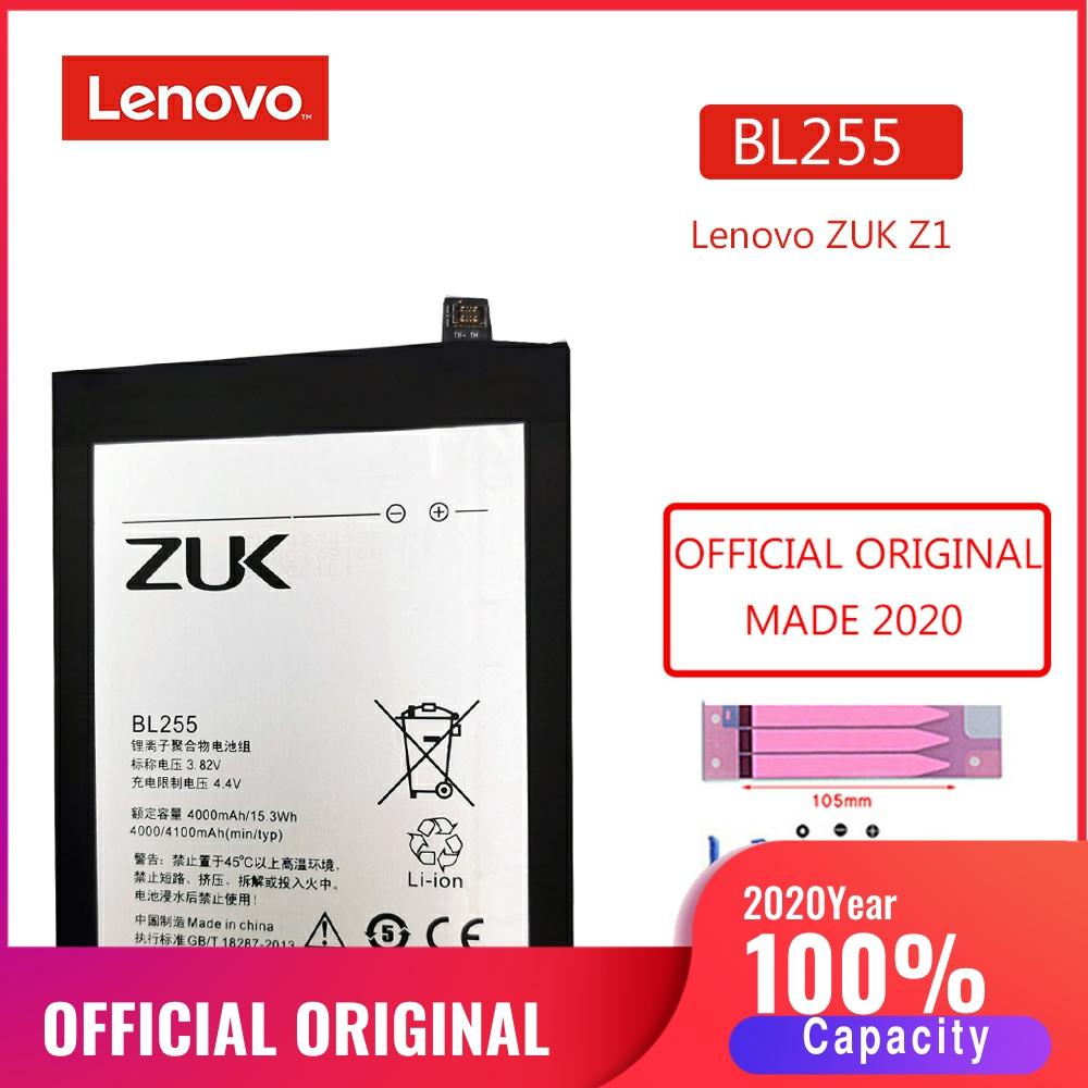 BL255 Originele Telefoon Batterij Voor Lenovo Zuk Z1 4100Mah Telefoon Vervangende Lithium-polymeer Batterijen Bateria