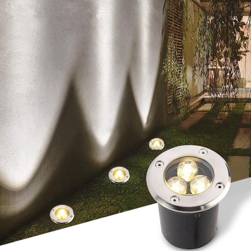 Led Waterdichte Ondergrondse Licht 1 W 1led Verzonken Tuin Verlichting Vloerlamp Vierkante Outdoor Lamp Led Spot Light