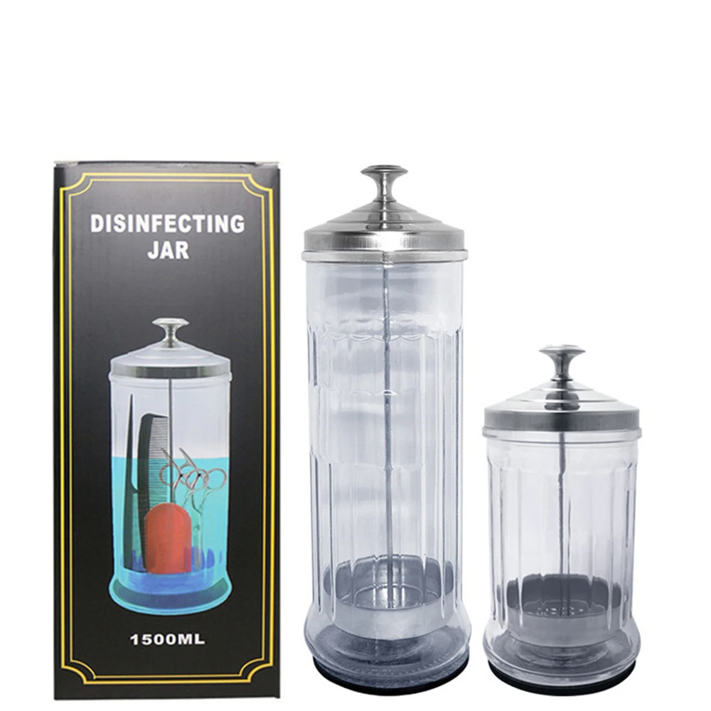 Schönheit Haar Schönheit Schwamm Boden Edelstahl Glas Desinfektion Krug Filter Sauber Sterilisation Container Salon Werkzeuge
