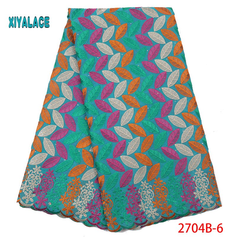 suisse Voile dentelle en suisse jolie 100% coton suisse Voile lacets pour africain couture dentelle YA2704B-2