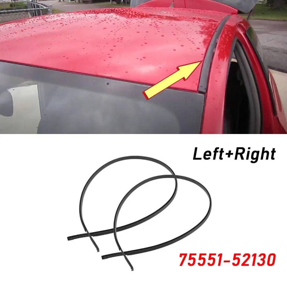 2 Stuks Voor Toyota Yaris Hatchback 2007 - Dak Drip Molding Side Afwerking Strip Dak Rubber Strip