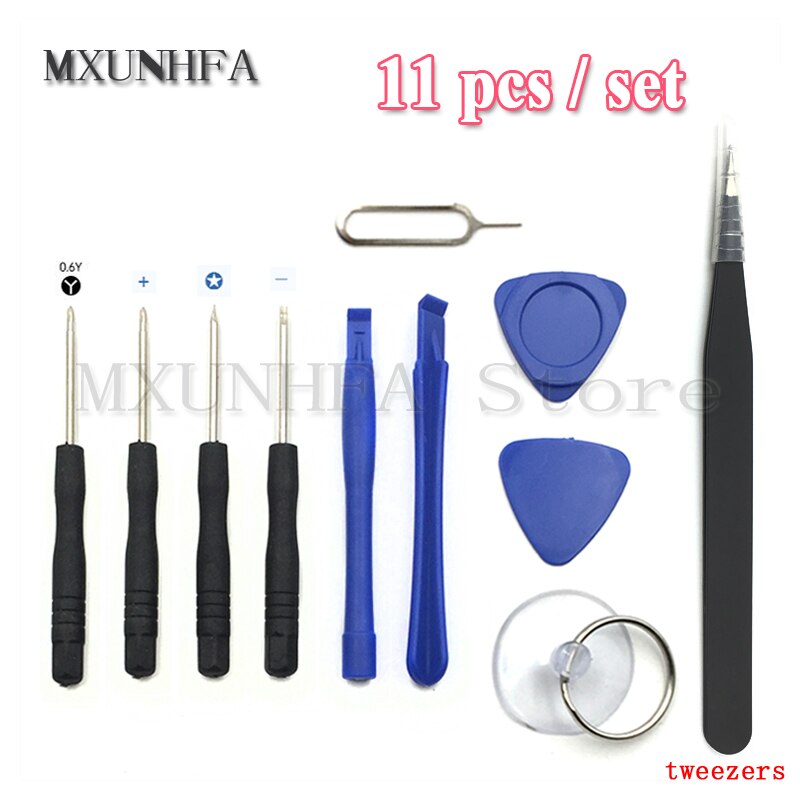 Mobile Phone Repair Tool Kit Pry Opening Tools Set with Pentalobe Screwdriver for iPhone 12 11 X 7 8 6S: 11pcs ES10