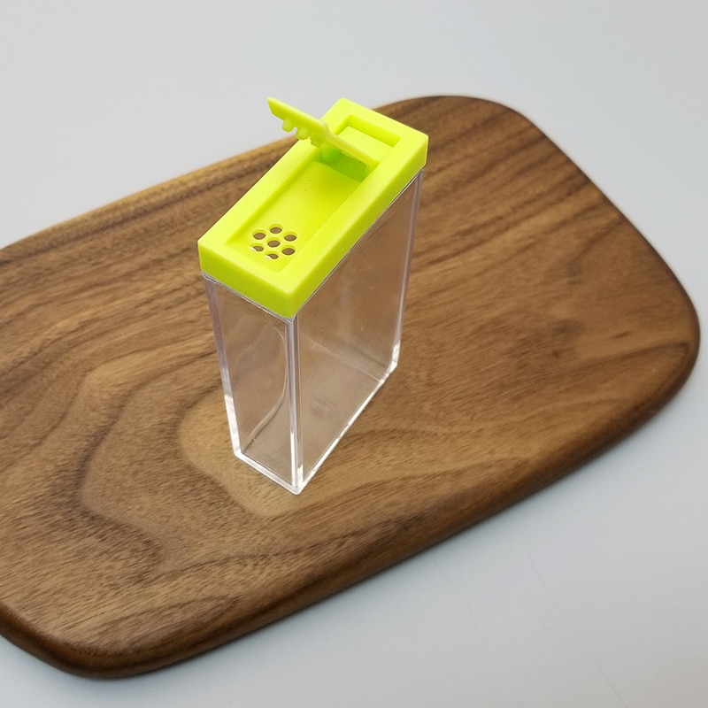 Transparent Spice Jar Set Salt and Pepper Seasoning Bottle Colorful Lid Kitchen Condiment Cruet Storage Container seasoning box