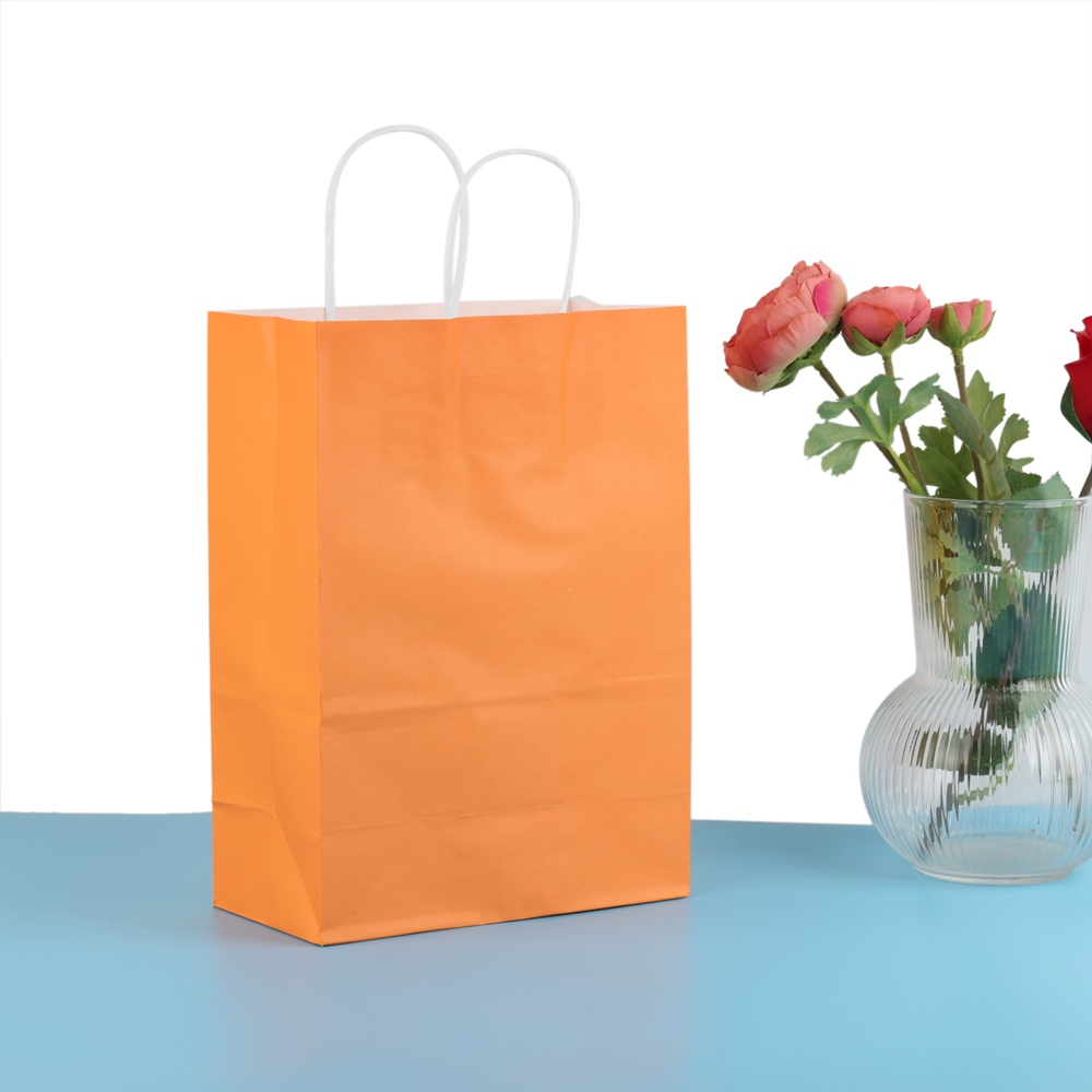 2/5/10 Stuks Kleurrijke Kraft Papieren Zakken Diy Multifunctionele Papieren Zak Met Handvatten Festival Kerst Cadeau Verpakking Zakje Boodschappentassen: Light Grey / 10.3x18x1.7 cm