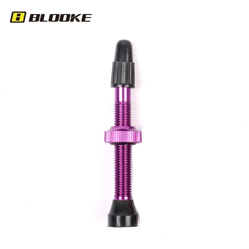 BLOOKE 34/46/60/80MM EPDM Rubber and Alloy Material Bicycle French F/V Tubeless Tire Valve Suitable For Road Bike MTB