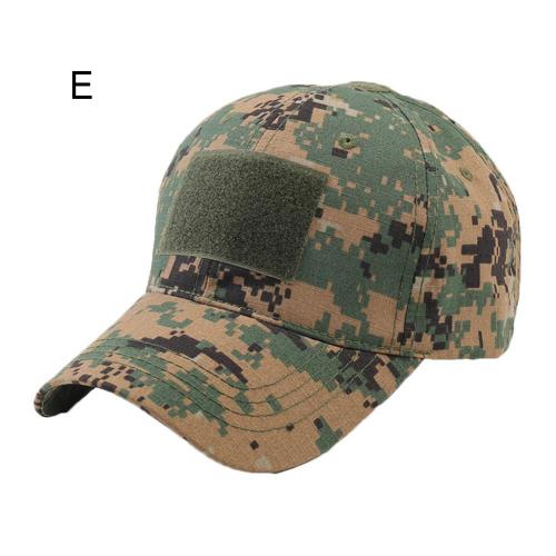 Men Cotton Camouflage Snake Baseball Cap Fishing Hat Anti Sun Outdoor Hunting Camouflage Jungle Hat Cycling Hiking Cap: E