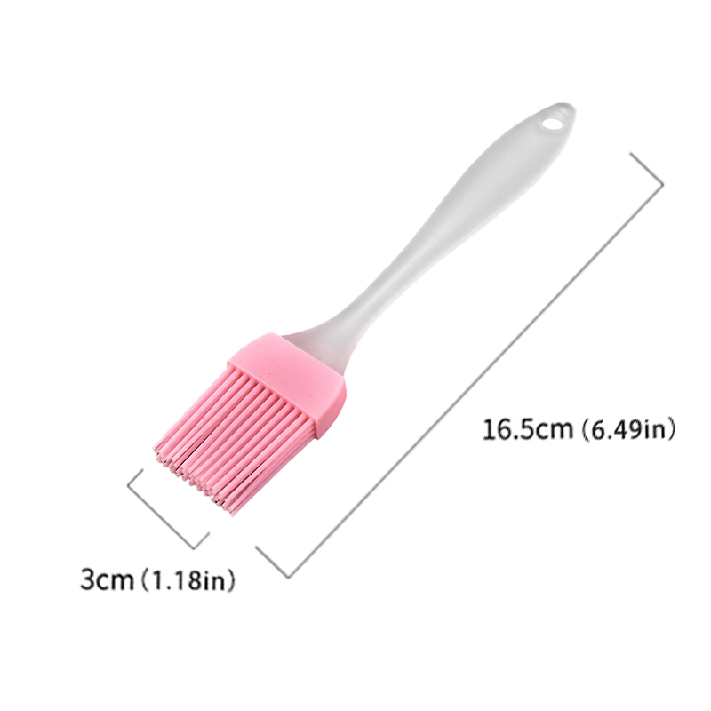 Silicone Grill Brush Bread Baking Tools Pastry Oil Cooking Smear BBQ Accessories Camping Baking Pan Oil Brush Kitchen Gadgets: Small Pink