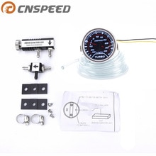 CNSPEED 2" 52mm Turbo Adjustable PSI Pulse Meter + Turbo Pulse Controller Kit 1- 30 PSI IN-CABLE Meter Metric YC101226