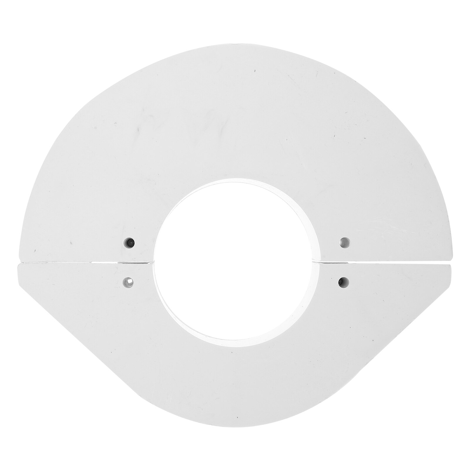 2 Pcs Drainage Pipe Plates PVC Water Pipe Plates Bathroom Pipe Drainage Plates: 16.6X7.5X0.25CM