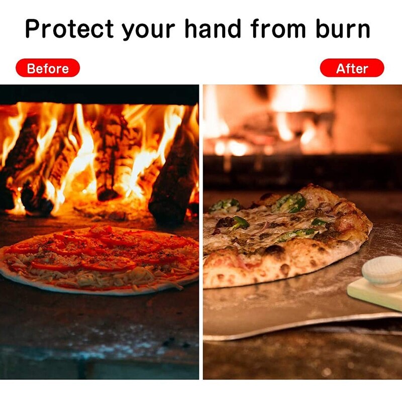 Aluminum Metal Pizza Peel,Pizza Spatula for Pizza Stone with Foldable Wood Handle Easy Storage Pizza Paddle 12 x 14 Inch