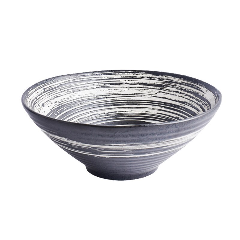 Japanse Ramen Kom Grote Maat Instant Noodles Kom Keuken Servies Keramische Eetkamer Noedels Soep Kommen: Blue / 7-Inch