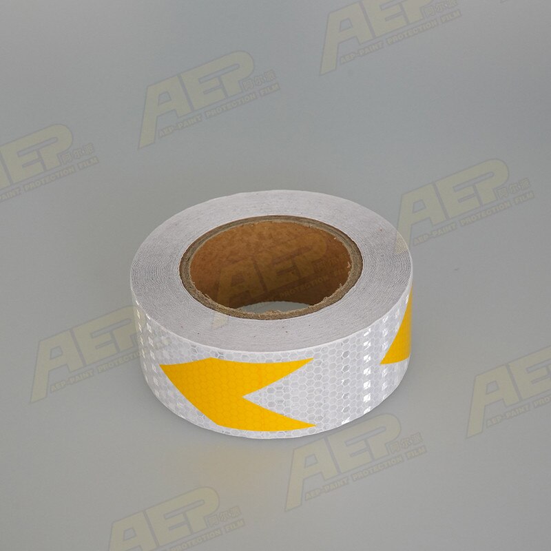 3M Reflective Tape Arrow Guide Warning Mark Strip Waterproof For Automobile Truck Trailer Traffic Road Safety Reflective Film: C