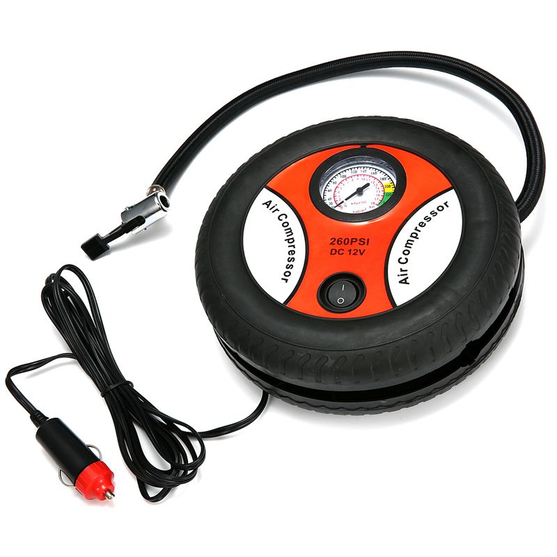 260PSI 12V Portable Tire car air pump Inflatable Pump Electric Air Compressor