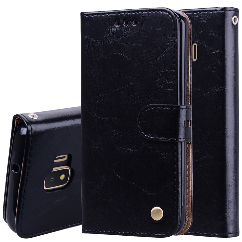Luxury Leather Flip Case For Samsung Galaxy J2 Core Case Wallet Stand Flip Phone Case For Funda Samsung J2 Core J260F Case Coque