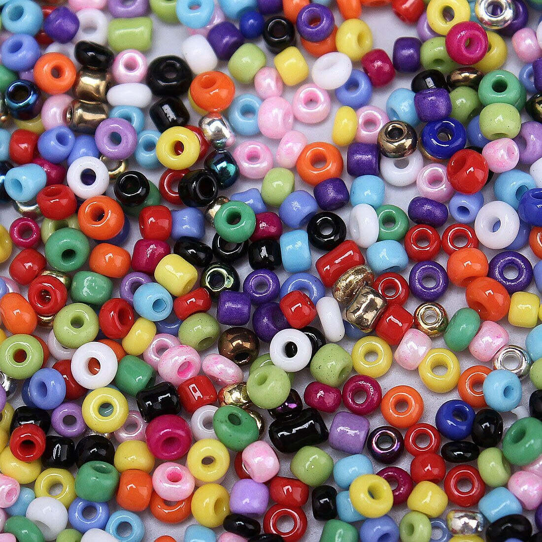 1000Pcs 2mm Czech Glass Bead Round Spacer Bead Bracelet Necklace DIY Material Jewelry Making Bead: mixed