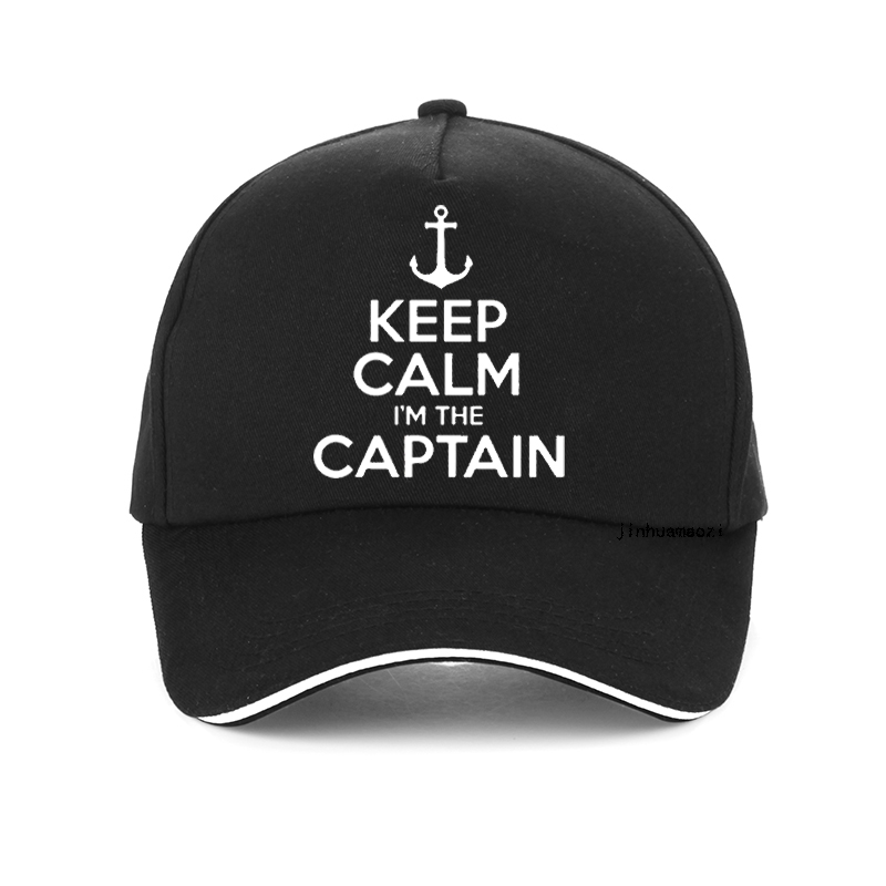 Blijf Kalm Ik Ben De Kapitein Motorboot Zeilen Zee Grappige Baseballpet Zomergeschenken Mannen Vrouwen Hoed Verstelbare Snapback Hoeden