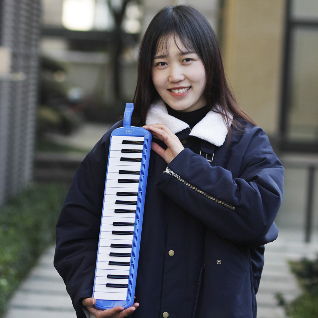 Teclado de Piano melódica de 37 teclas, instrumento Musical estilo armónica, órgano bucal con bolsa de transporte, boquilla, educativos