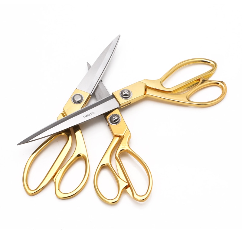 10.5 ''Gold NäHenne Geschnitten Schneiderei Schneider Scher Pinkeln Schere Leder Handwerk Stoff Polster Werkzeug Textil- Denim Cutter
