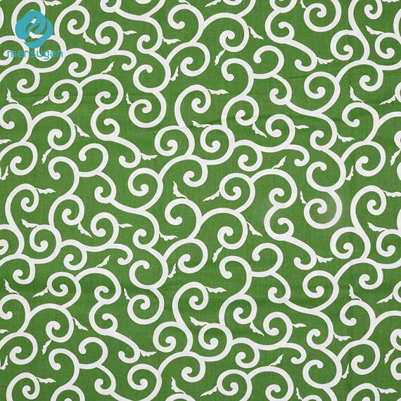 Mensugen Monstera Palm Leaves Printed 100% Cotton Fabric Meters for Patchwork Quilting Dresses Cushions Blanket Sewing Cloth: 2