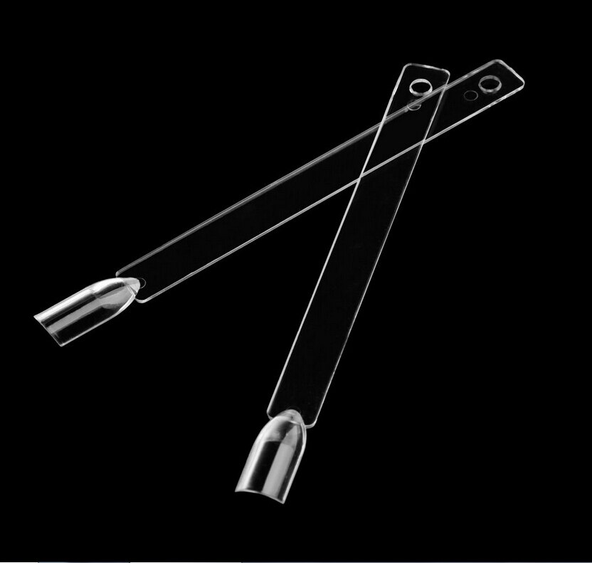 50 stuks waaiervormige paletkaartdisplay met natuurlijke nepnagels, tips, gekleurde oefenpops, nagellak en uv-gel