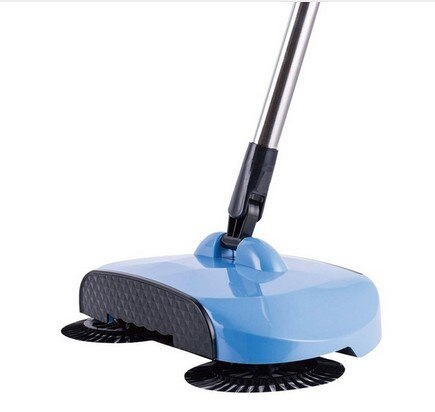 Sweeping Machine Push Type Hand Push Magic Broom: Blue