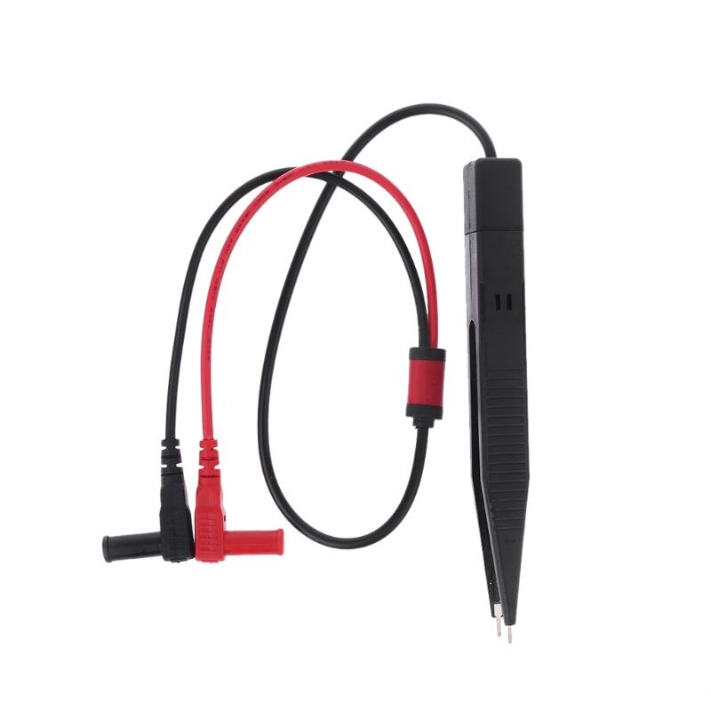 SMD SMT Chip Test Clip Lead Probe Capacitor Resistance Multimeter Meter Tweezer Y4QC