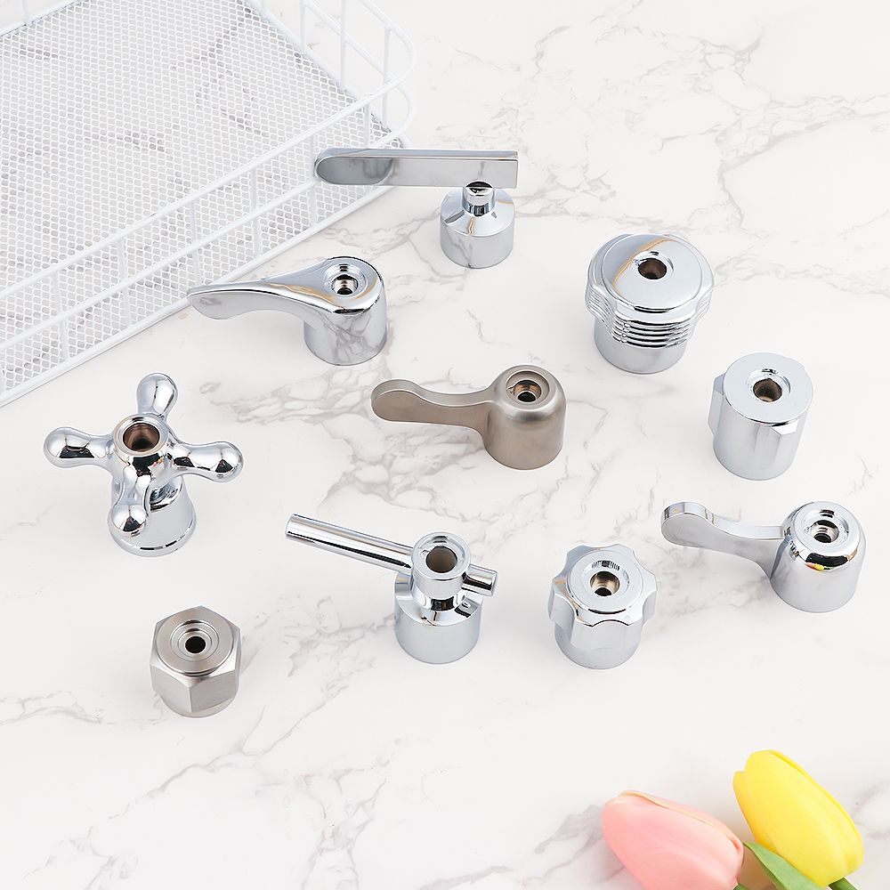 Triangle Valve Small Spout Dish Basin Faucet Handle Switch Handle Accessories Single Cold Quick Open Valve Core Handwheel