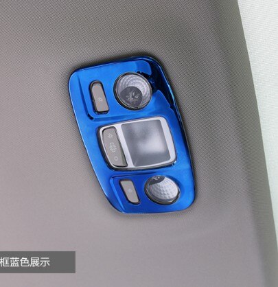 För citroen  c5 aircross interiör läslampa cover sticke bilstyling: Metallblå bak