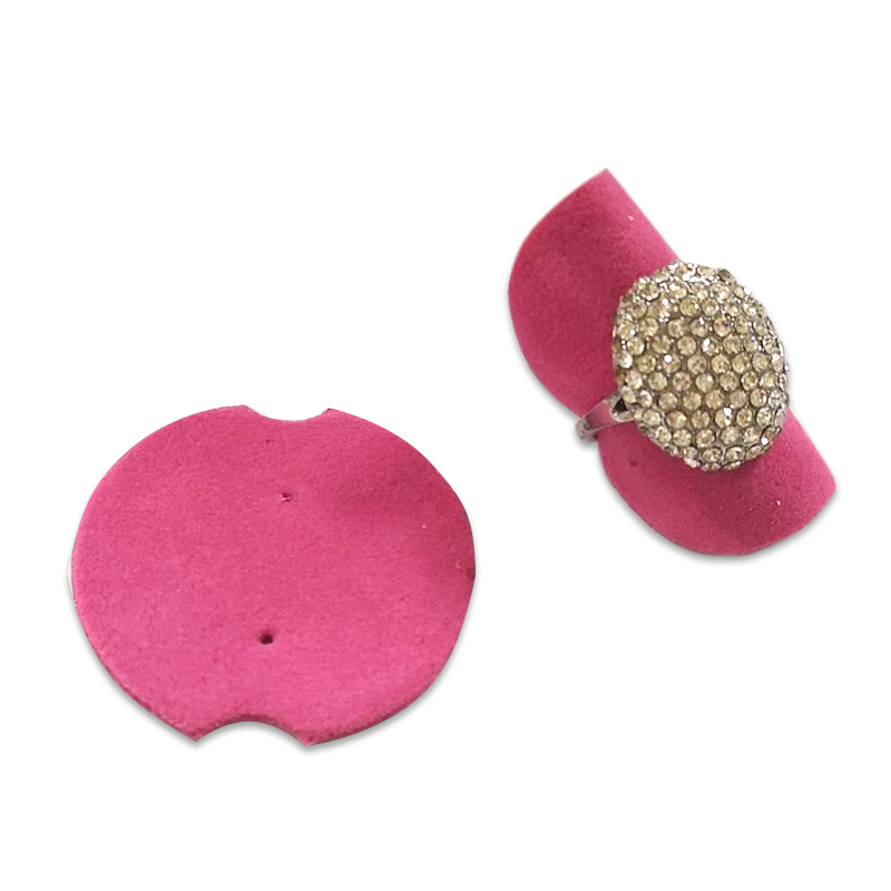 Lot 3 sztuk stojak do prezentacji pierścionków uchwyt arkusz kolczyk pierścienie Rack kolczyki przechowywania Organizador De Joyas Para Colgar Anillo: rose velvet