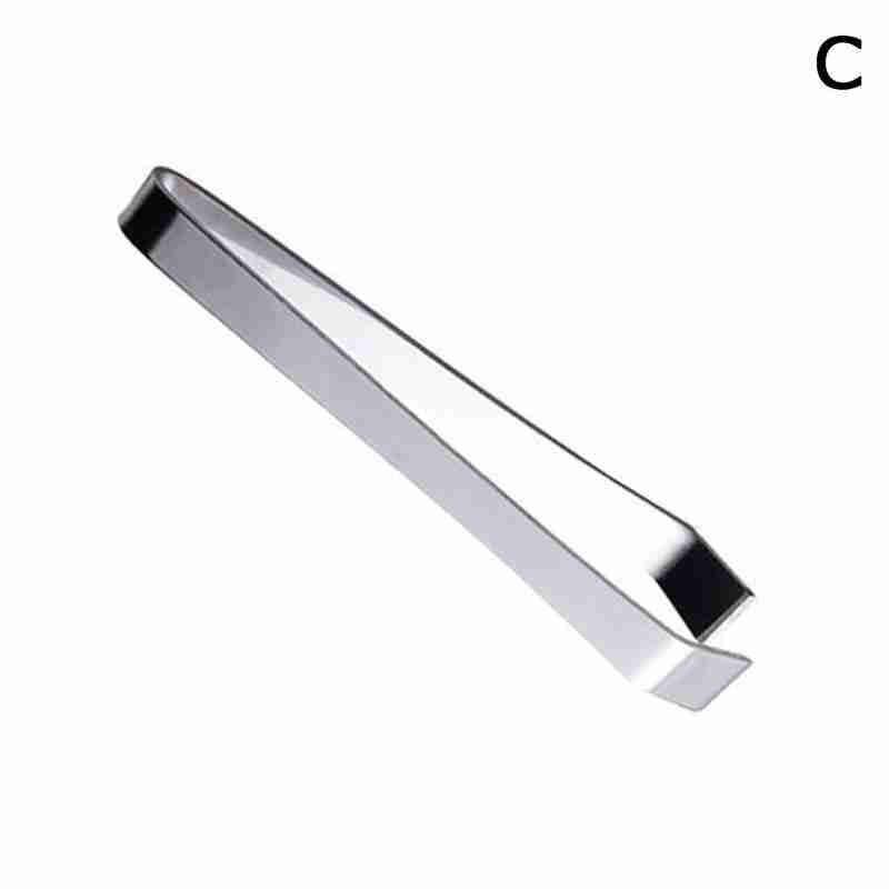 1pc Tongs For Fish Bones Chef's Tweezers Stainless Tool Steel Fish For Fish Scraper Cleanning Tongs Scales Graters Kitchen Y6J2: Flat mouth Tweezers