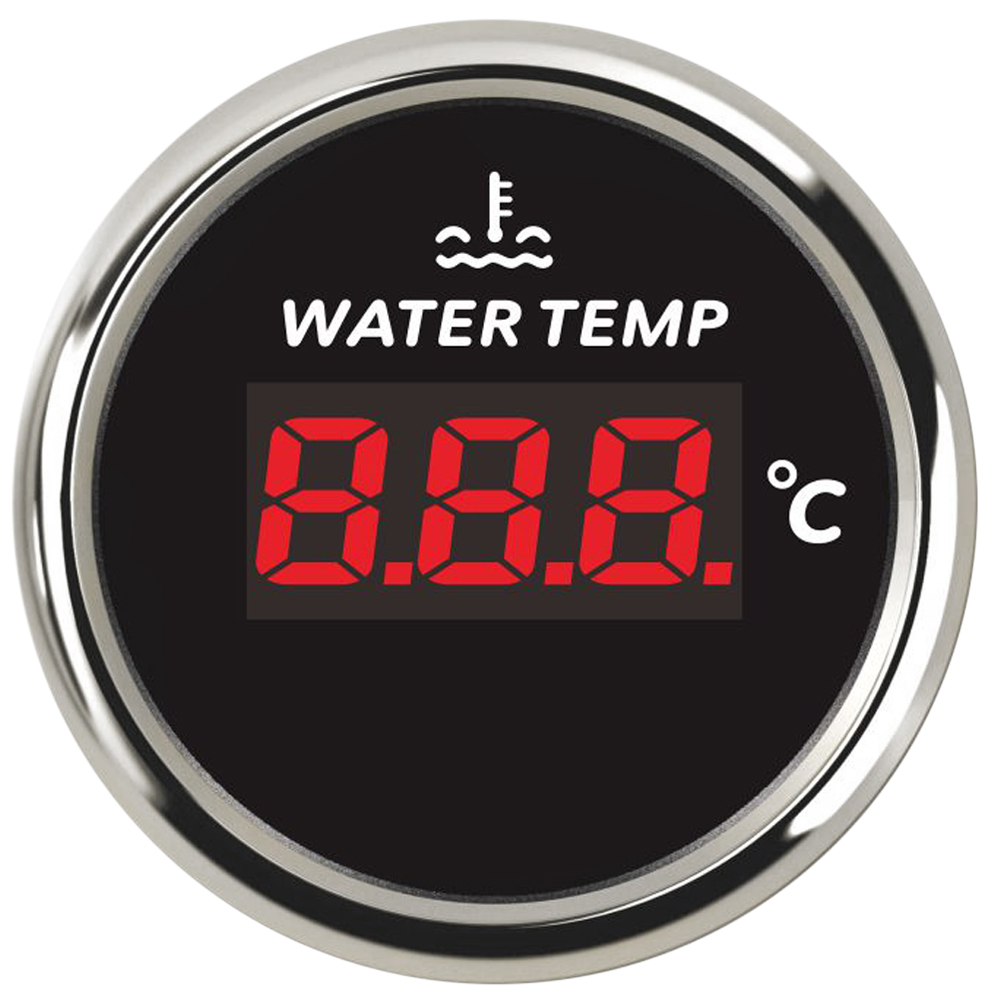 52mm Auto Wassertemperaturanzeige Auto Temperaturanzeige Wassertemperatur Digital Meter + Sensor für Auto LKW Marine Stiefel benutzerdefinierte: Elfenbein