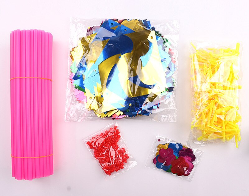 100 Stuks Pinwheel Plastic Windmolen Wind Spinner Tuin Gazon Party Decor Speelgoed