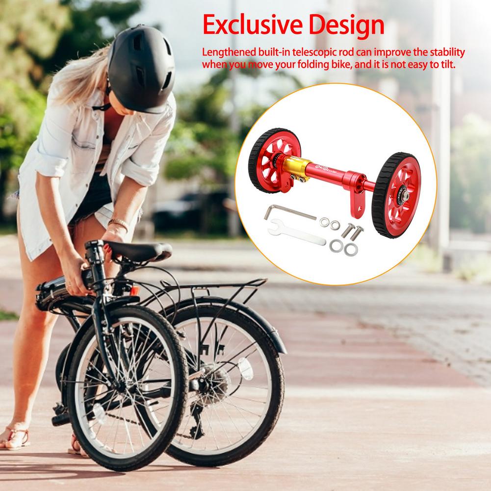 Porte-bagages arrière pour vélo pliant, avec support télescopique, facile à déplacer, rallonge de barre