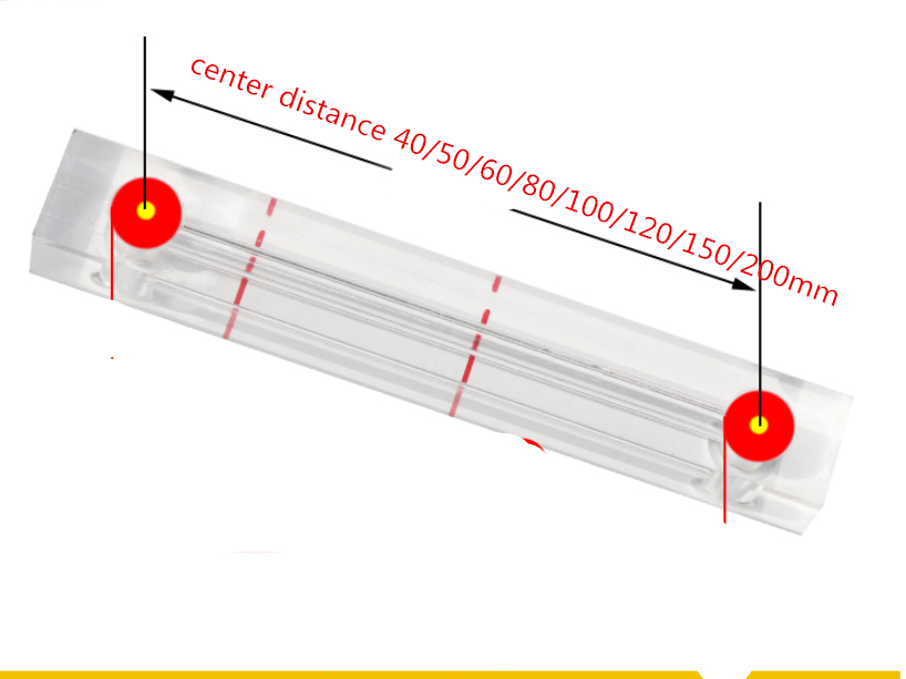 Screw air compressor oil mirror oil Sight Glass oil level gauge oil window hole centre distance 40 50 60 80 100 120 150 200MM: 9mm