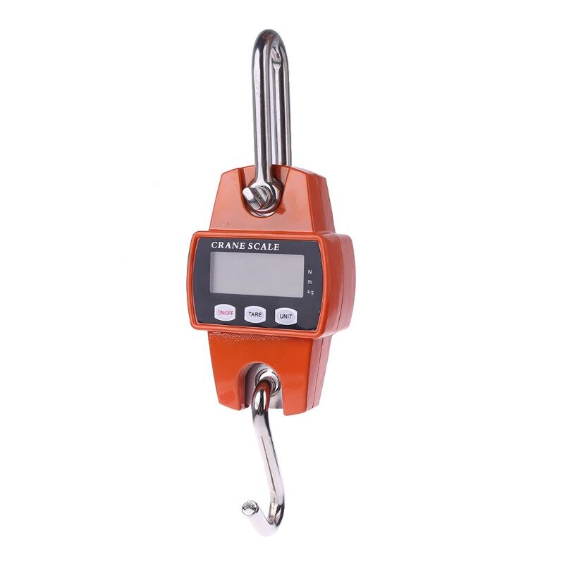Electric Hook Scale Hanging Digital Balance Scale With Dismountable S-Hook Pounds Kg Unit For Weighing Luggages Vertically Heavy