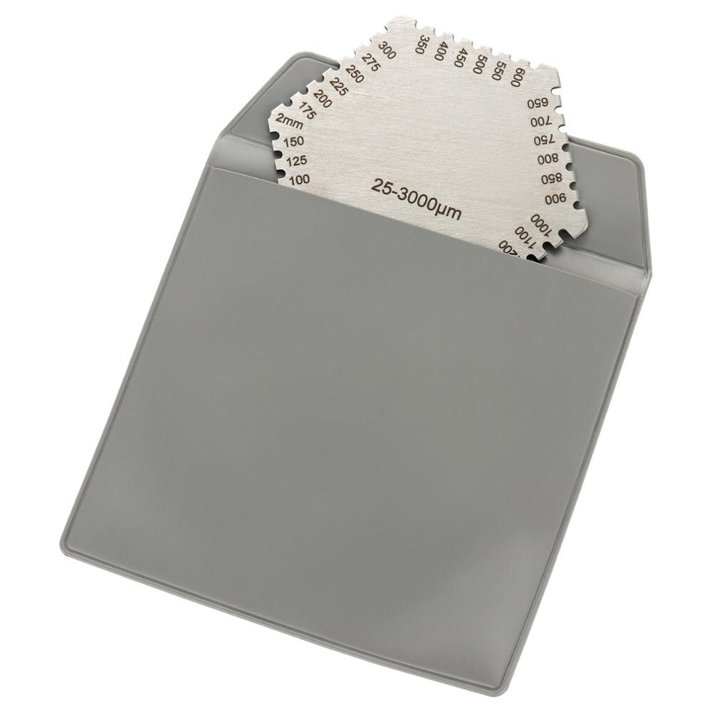 Haute précision en acier inoxydable hexagone Film humide peigne peinture Film humide jauge d'épaisseur peigne règlement Film humide carte Film humide Film épais